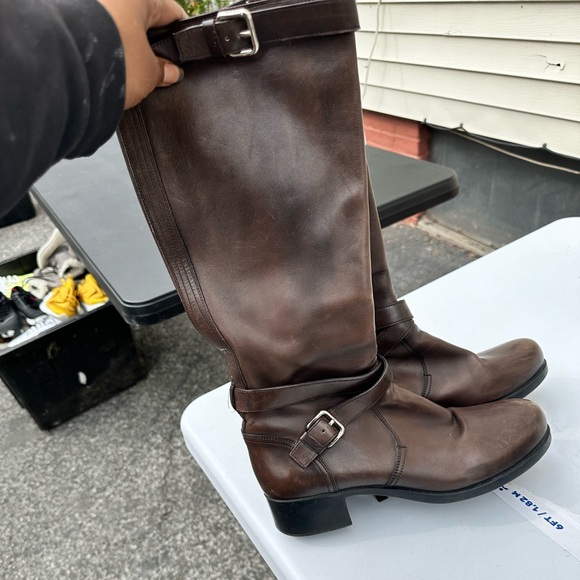 Prada Pony Style Calf Skin Riding Boot - Picture 2 of 3